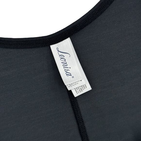 LEONISA Moderate Tummy-Control Durafit Open Bust Body Shaper Black Sz Small NWT - Picture 3 of 12